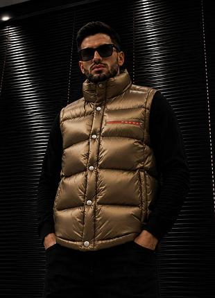 Жилетка prada lux бронза bz010