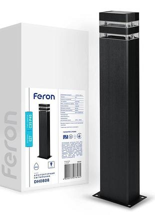 Архітектурний накладний світильник feron dh0808 під лампу чорний