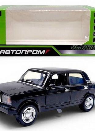 Машина металлическая "автопром" 1:32-36 lada 2107 (черная)