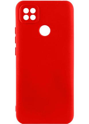 Чехол tpu getman liquid silk full camera для xiaomi redmi 9c красный / dark red