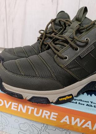 Черевики чоловічі skechers memory foam демісезонні хакі, розмір 42 (eu 44), довжина устілки 28.5 см