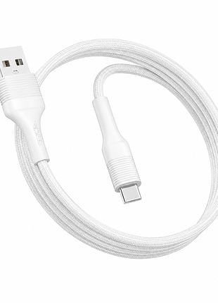Кабель usb ridea rc-st9 weave st type-c 3a бiлий