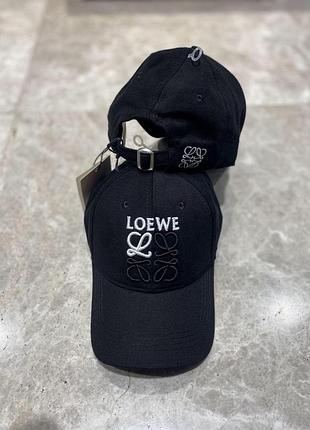 Кепка бейсболка loewe черно-беллая лего caplw003