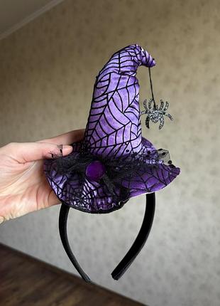 Обруч зі шляпкою halloween