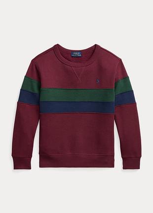 Теплий світшот з начосом з вишитим фірмовим логотипом від polo ralph lauren оригінал 6 років (116)
