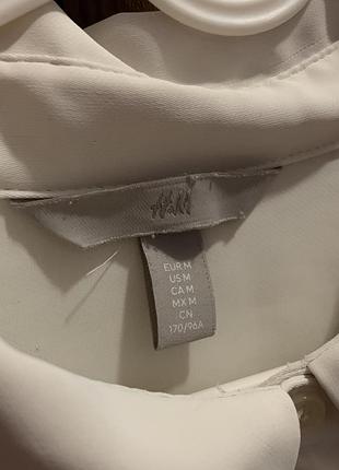 Сорочка жіноча h&m молочного кольору, розмір m