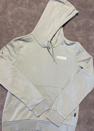 Светр жіночий puma з капюшоном, світло-зелений