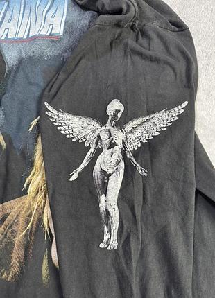 Вінтажний лонгслів nirvana розмір л 8