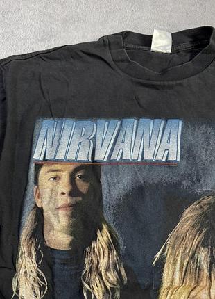 Вінтажний лонгслів nirvana розмір л 5