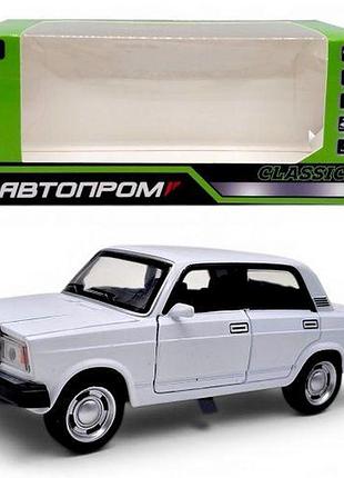 Машина металлическая "автопром" 1:32-36 lada 2107 (белая)