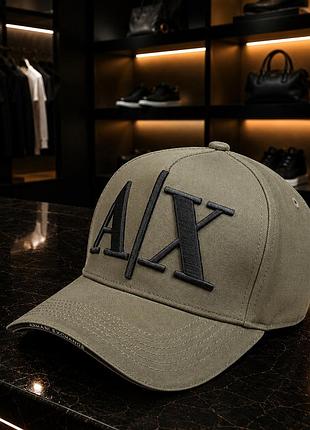 Кепка бейсболка armani lux хакі caparm006
