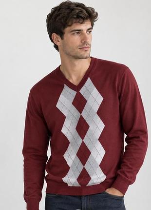 Tommy hilfiger чоловічий джемпер, джемпер в ромби, светр, пуловер