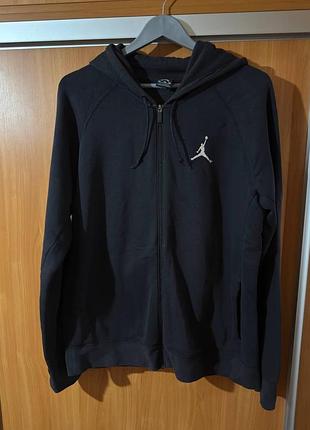 Толстовка чоловіча jordan zip hoodie чорна