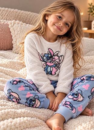 Піжама тепла плюшева флісова primark disney stitch 3–4 роки, 98–104 см