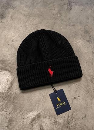 Шапка унісекс polo ralph lauren біні чорна