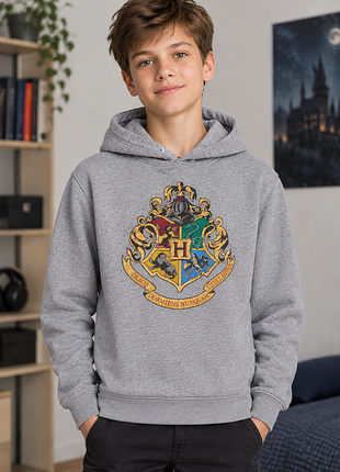 Стильне сіре худі harry potter (hogwarts) в чудовому стані