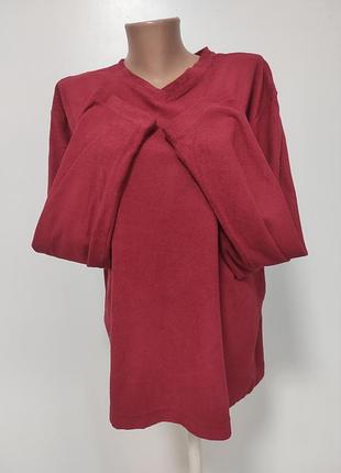 Тонка піжамна кофта флісова l/xl ог 120-126см