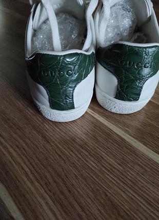 Кожаные кроссовки gucci ace 6