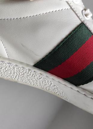 Кожаные кроссовки gucci ace 7