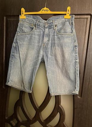 Гарні чоловічі, шорти, джинсові, від дорогого бренду: levi’s