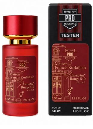 Парфумована вода maison francis kurkdjian baccarat rouge 540 pro tester, 58 мл