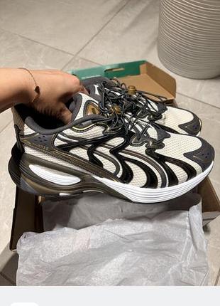 Кросівки унісекс puma inverse generate lace up білий, чорний, 40.5 eu