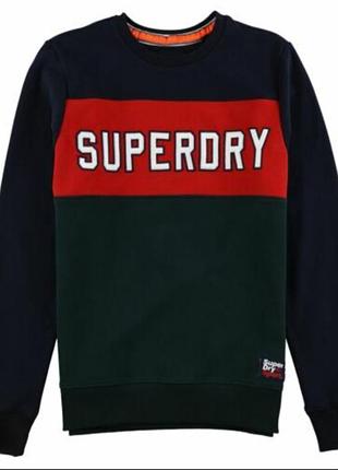 Свитшот superdry academy colour block (оригинал) - размер l