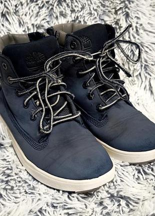 Черевики для підлітків timberland сині шкіряні 34 розмір 22 см устілка