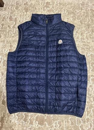 Жилетка чоловіча moncler синя m l
