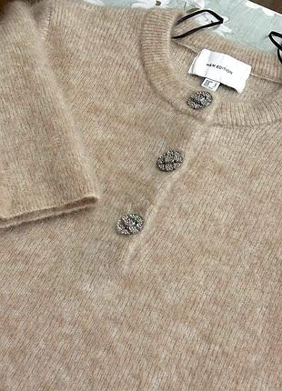 Пушистый джемпер h&m edition из мохера и альпаки. 9