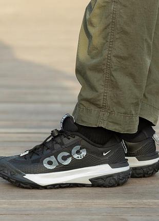 Кроссовки мужские nike acg mountain fly 2 low black white