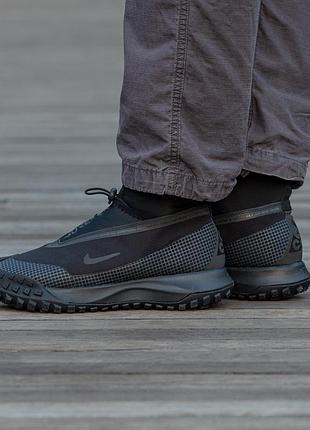 Кроссовки мужские nike acg mountain fly gore-tex all black