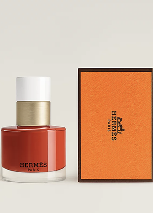 Hermes les mains лак для нігтів 71 orange brûlé hermès nail enamel