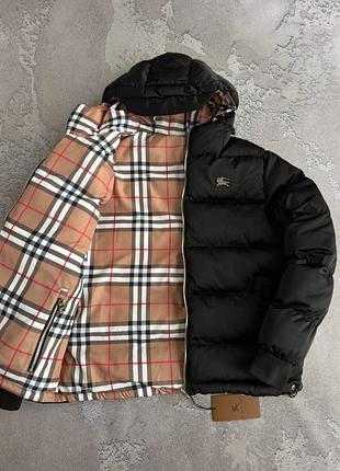 Куртка зимова двостороння чоловіча burberry! пуховик зимний мужской двухсторонняий burberry! зимня куртка мужская премиум качество! размеры s-2xl!