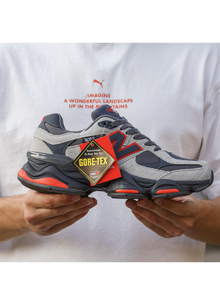 Мужские кроссовки new balance 9060 termo grey red