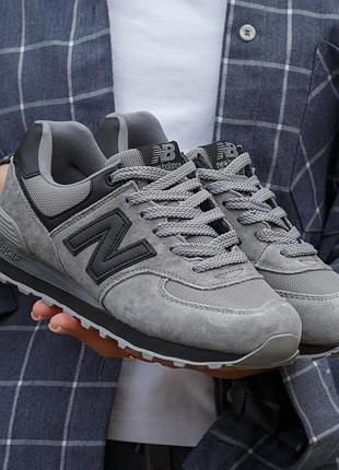 😍 жіночі кросівки new balance 574 grey black
