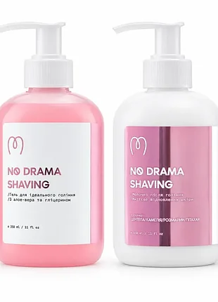 Набор для бритья mary babe no drama shaving гель 350 г и молочко после бритья 330 г