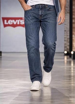 Джинси чоловічі levi's сині розмір l бавовна еластан