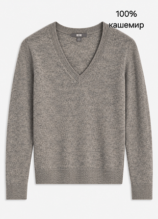 Кашемировый пуловер, свитер, джемпер uniqlo (100% кашемир)