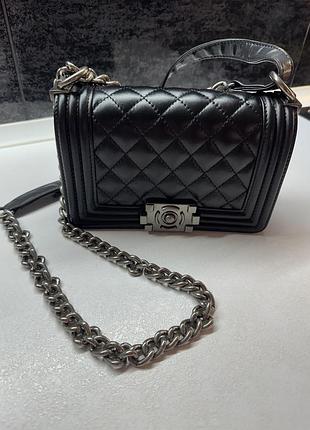 Сумка жіноча chanel чорна 5