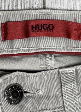 Джинси чоловічі hugo сірі s бавовна з еластаном 5