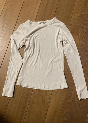 Лонгслів жіночий h&m молочний