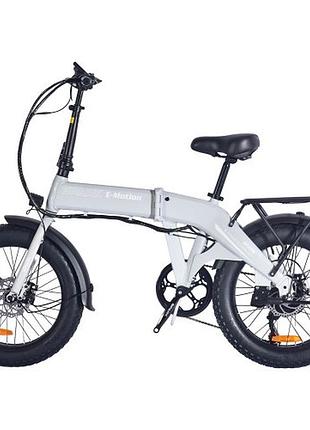 Велосипед с электродвигателем spark e-motion 48v/750w/10,4ah li-ion 20" светло-серый (м)