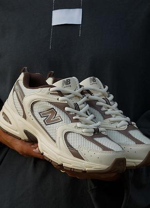 😍 жіночі кросівки new balance 530 white beige brown