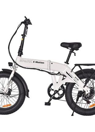 Велосипед з електродвигуном spark e-motion 48v/750w/10,4ah li-ion 20" білий