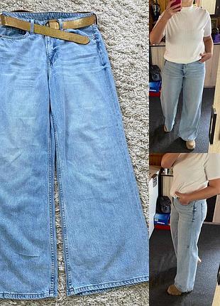 Стильні широкі джинси палаццо висока посадка,denim ,p.40