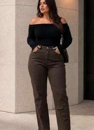 Брюки женские прямые болотного цвета, вискоза с эластаном 💎 yessica by c&amp;a 👖 casual-chic 📏 46k (подойдет на: хл-хл) 🔎 штаны батал, большие размеры