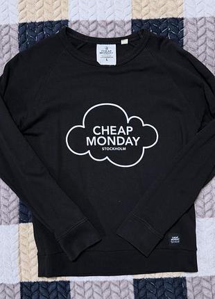 Світшот чоловічий cheap monday stockholm чорний розмір l