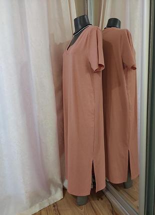Стильное с разрезами по бокам платье 👗 2