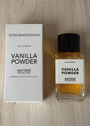 Matiere premiere vanilla powder 100 мл тестер оригінала
